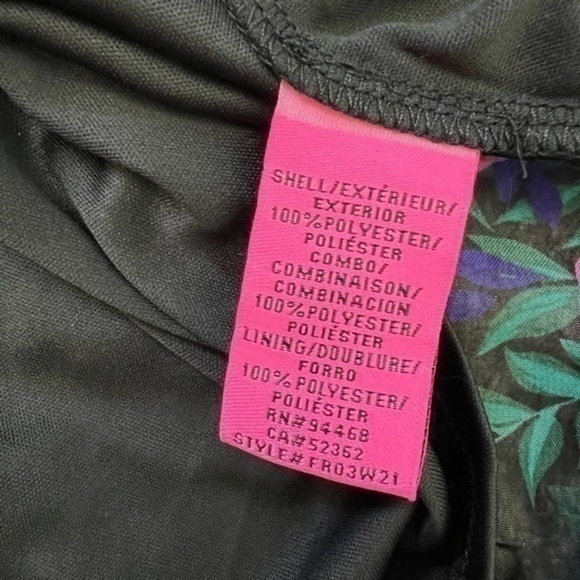 Betsey Johnson Floral Belted A-Line Dress Blue Pink Size 4 NWT V-Neck Party - Picture 14 of 14